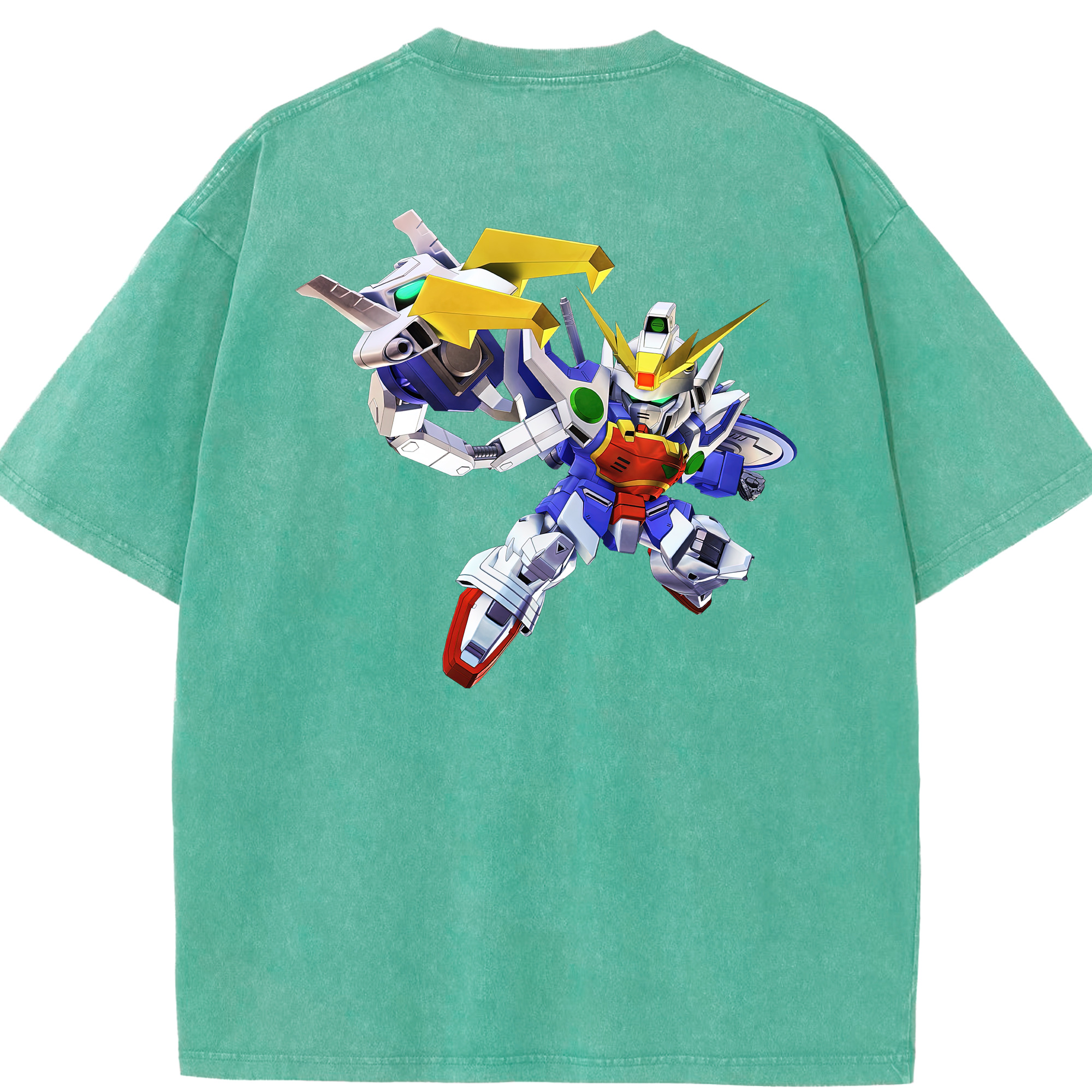 （画像用） 機動戦士ガンダム Mobile Suit Gundam 綿100% ヴィンテージ風 半袖Tシャツ（背面プリント）
